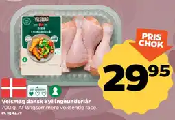 Netto Velsmag dansk kyllingeunderlår tilbud