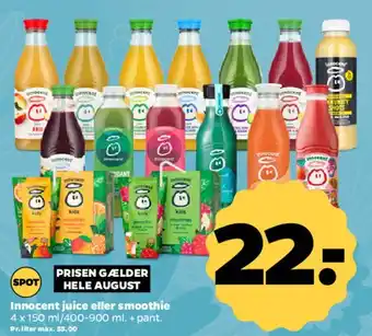 Netto Innocent juice eller smoothie tilbud