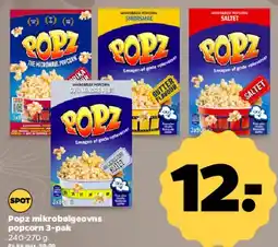 Netto Popz mikrobølgeovns popcorn 3-pak tilbud
