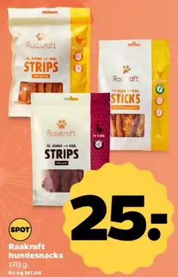 Netto Raakraft hundesnacks (Strips / Sticks) tilbud