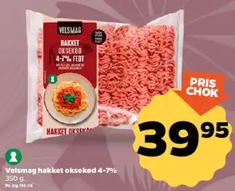 Netto Velsmag hakket oksekød 4-7% tilbud