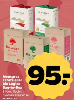 Netto Montgras Estate eller Bio Logico Bag-in-Box tilbud