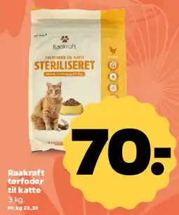 Netto Raakraft tørfoder til katte tilbud