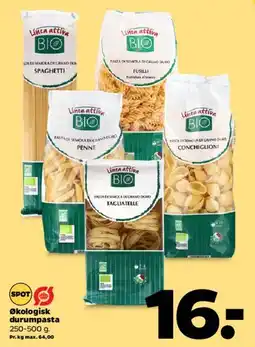Netto Økologisk durum pasta (Linea Attiva BIO) tilbud