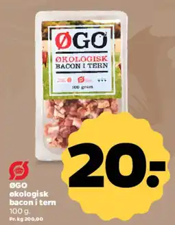 Netto ØGO økologisk bacon i tern tilbud