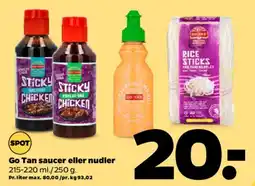 Netto Go-Tan saucer eller nudler tilbud