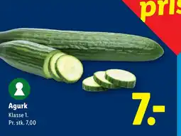 Lidl Agurk tilbud