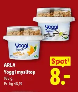 Lidl ARLA Yoggi myslitop tilbud