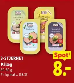 Lidl 3-STJERNET Pålæg tilbud