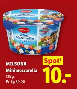 Lidl MILBONA Minimozzarella tilbud