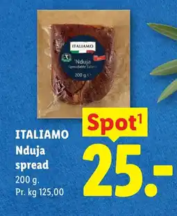 Lidl ITALIAMO Nduja spread tilbud