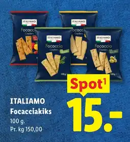 Lidl ITALIAMO Focacciakiks tilbud