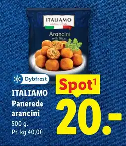 Lidl ITALIAMO Panerede arancini tilbud