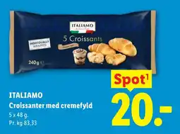 Lidl ITALIAMO Croissanter med cremefyld tilbud