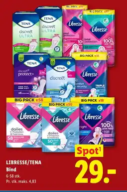 Lidl LIBRESSE/TENA Bind tilbud