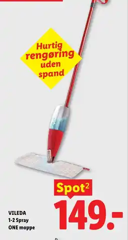 Lidl VILEDA 1-2 Spray ONE moppe tilbud