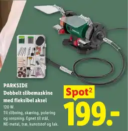 Lidl PARKSIDE Dobbelt slibemaskine med fleksibel aksel tilbud