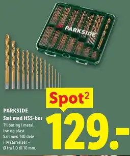 Lidl PARKSIDE Sæt med HSS-bor tilbud