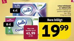 Løvbjerg Lotus toiletpapir el. køkkenrulle tilbud