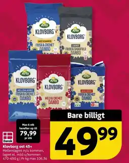 Løvbjerg Klovborg ost 45+ tilbud