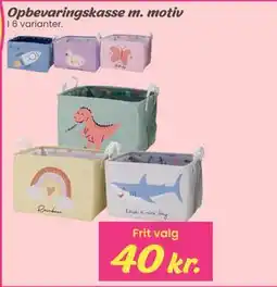 Hi five Opbevaringskasse m. motiv tilbud