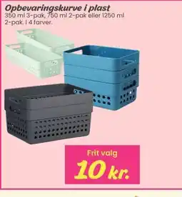 Hi five Opbevaringskurve i plast tilbud