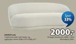 JYSK ANDRUP sofa tilbud