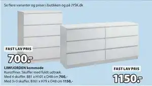 JYSK LIMFJORDEN kommode tilbud