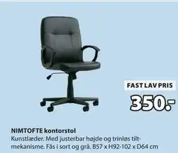 JYSK NIMTOFTE kontorstol tilbud