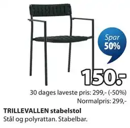 JYSK TRILLEVALLEN stabelstol tilbud