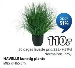 JYSK HAVELLE kunstig plante tilbud