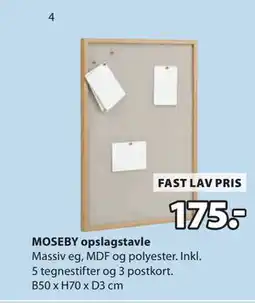 JYSK MOSEBY opslagstavle tilbud