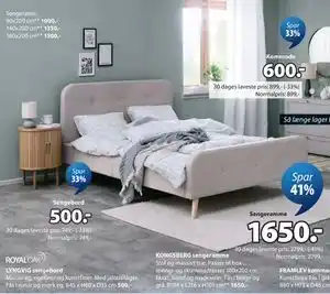 JYSK KONGSBERG sengeramme tilbud