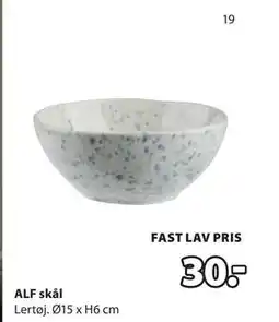 JYSK ALF skål tilbud