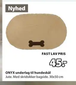 JYSK ONYX underlag til hundeskål tilbud
