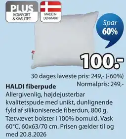 JYSK HALDI fiberpude tilbud
