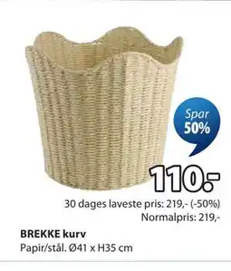 JYSK BREKKE kurv tilbud