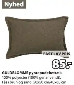 JYSK GULDBLOMME pyntepudebetræk tilbud