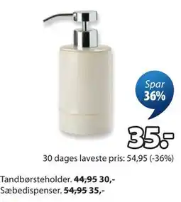 JYSK Sæbedispenser tilbud