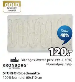 JYSK STORFORS bademåtte tilbud