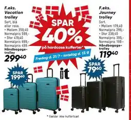 Bilka SPAR 40% på hardcase kufferter tilbud
