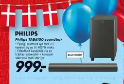 Bilka PHILIPS Philips TAB6100 soundbar tilbud