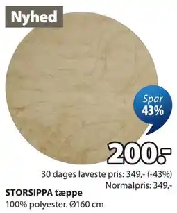 JYSK STORSIPPA tæppe tilbud