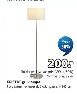 JYSK KRISTOF gulvlampe tilbud