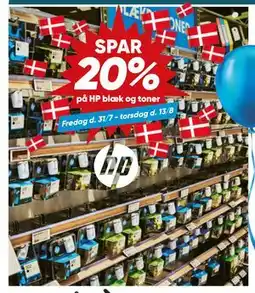 Bilka SPAR 20% på HP blæk og toner tilbud