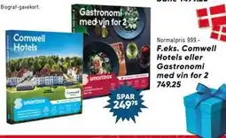Bilka Comwell Hotels eller Gastronomi med vin for 2 tilbud