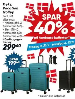 Bilka Vacation trolley tilbud