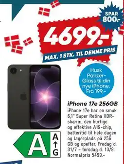 Bilka iPhone 17e 256GB tilbud