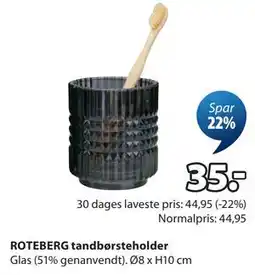 JYSK ROTEBERG tandbørsteholder tilbud