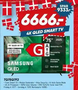 Bilka SAMSUNG TQ75Q7F2 tilbud